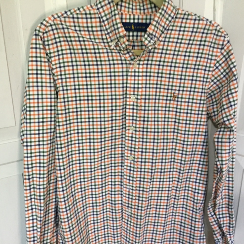 Men’s  Ralph Lauren Multicolor Plaid Casual Button Down Shirt - Picture 3 of 13